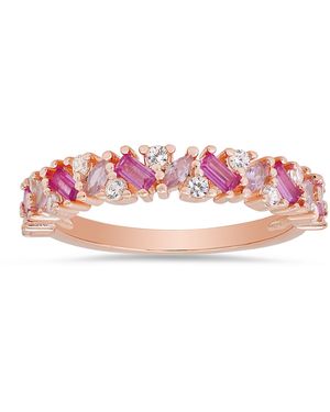 Kylie Harper Multi-Shape Ombre Band Ring - Pink