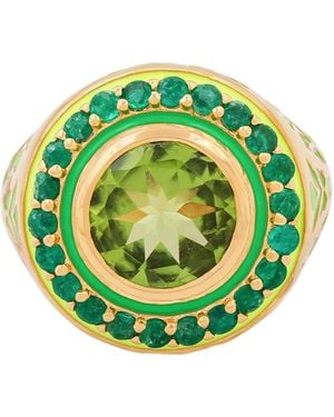 Après Youth Firework Statement Ring Emerald - Green