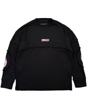 mysimplicated Abyss Frayed Crewneck - Black