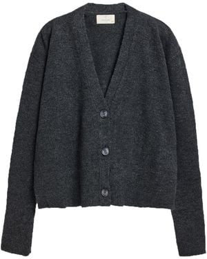 Peraluna Livorno Oversize V-Neck Knit Cardigan - Black