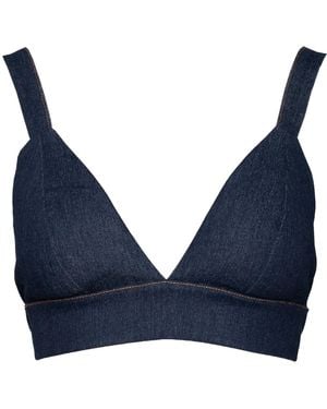 Ofuure Azure Denim Bra Top - Blue