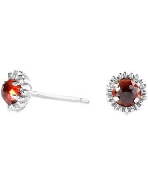 Lee Renee Dahlia Bud Garnet Earrings – - Pink