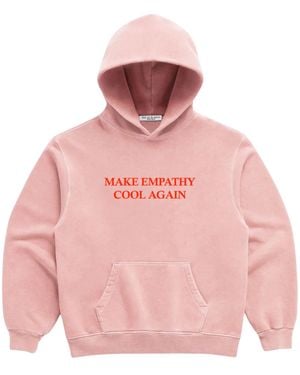 Dont Eat the Homies Make Empathy Cool Again Hoodie - Pink