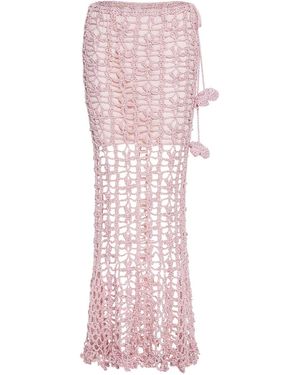 Andreeva Vanilla Handmade Knit Skirt - Pink
