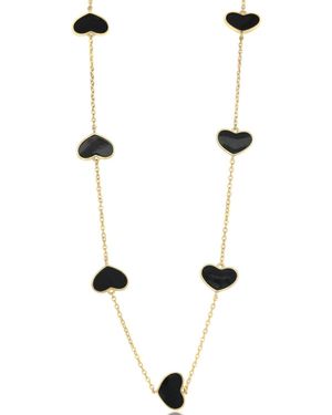 SHYMI Multi Heart Layering Necklace - Metallic