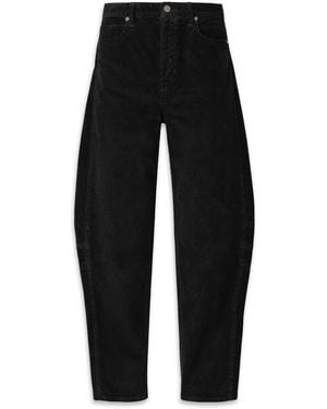 NOEND Ava Flutter Slung Fit Corduroy - Black