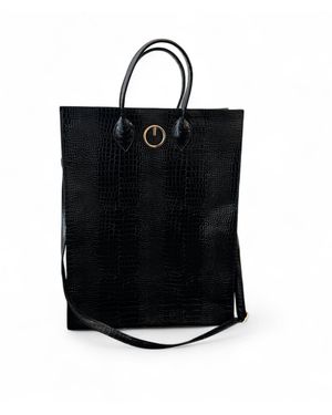 Jpo Koch House Maxi Faux Leather Tote Bag - Black