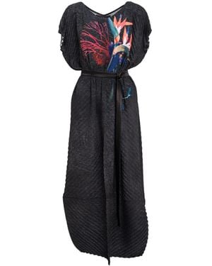 ARTISTA Beauty Pleated Maxi Dress - Black