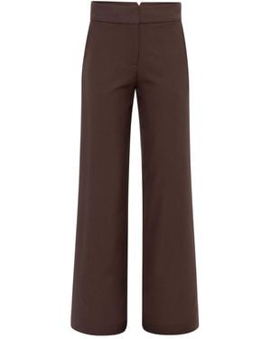SÉLONE Oris Wide-Leg Trousers Chocolate - Brown