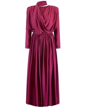 Rayan The Drape Dress - Purple
