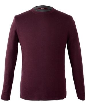 DAVID WEJ Harley Crew Neck Jumper - Purple