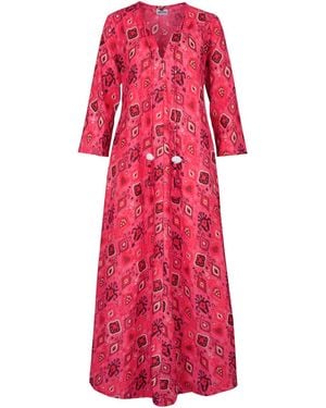 Antra Designs The Fuschia Inca Kaftan - Pink