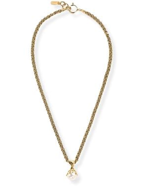 Risque Venere Melt Pearl Pendant Necklace - Metallic