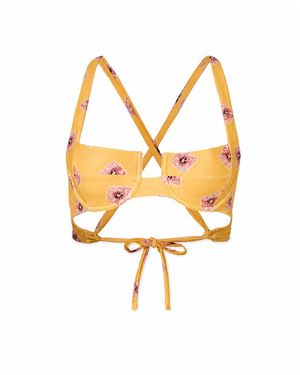 Par & Escala Jamu Underwire Bikini Top - Metallic