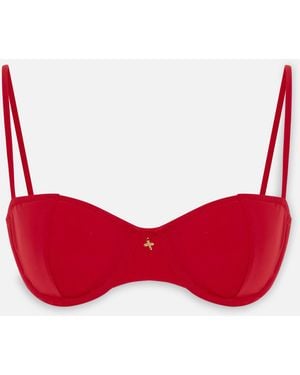 Pcfg The Solar Reflections Balconette Bikini Top - Red