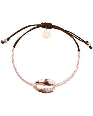 Adriana Pappas Designs Mini Metal Shell Chain Bracelet - White