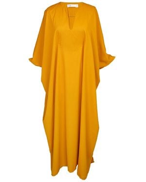 Jennafer Grace Talitha Cinched Waist Caftan - Yellow