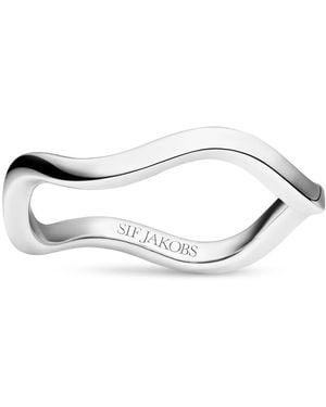 Sif Jakobs Jewellery Ring Ellera Waves Pianura - White