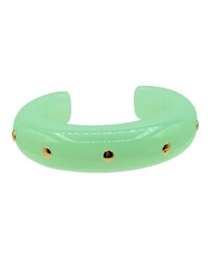 Michael Nash Jewelry Ingrid Jade Studded Cuff - Green