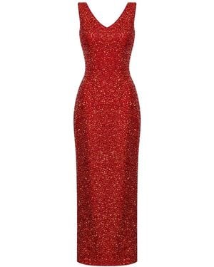 Elsava Riva Sequin Dress - Red