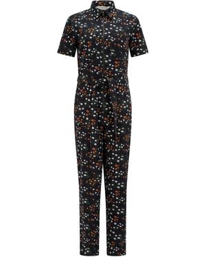 Sugarhill Billy Boilersuit Floral - Black