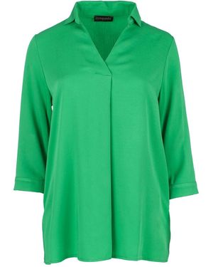 Conquista V Neck Top - Green