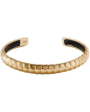 Armine + Ambrose The A Embossed Cuff - Metallic