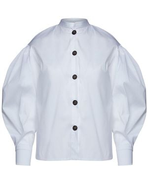 Conquista Shirt With Bishop Sleeves - Blue