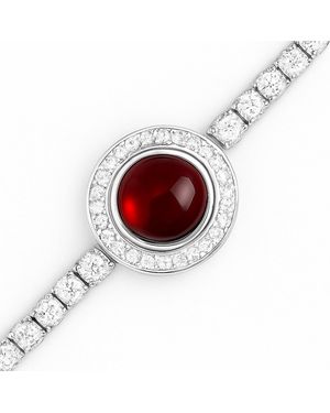 Maison De Gala Sapphire Halo Bracelet - White