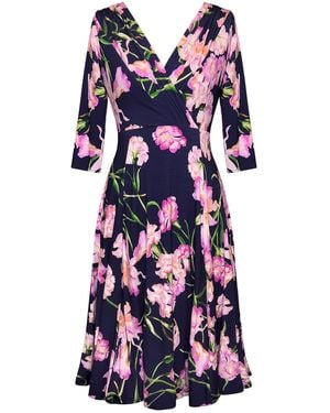 Alie Street London Annie Dress Midnight Blossom - Blue
