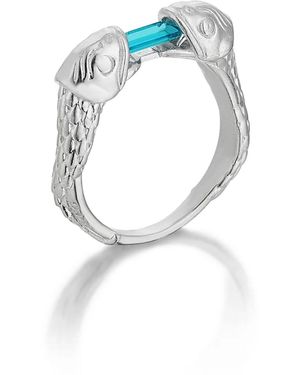 Stefan Tiron Mio Silva Ring - Blue