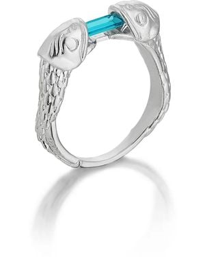 Stefan Tiron Mio Silva Ring - Blue