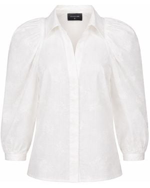 Marianna Déri Blouse With Floral Embroidery - White