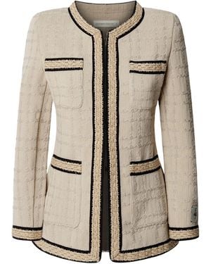 The Extreme Collection Tweed-Knit Structured Jacket Prince - Metallic