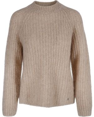 tirillm Neutrals Anna Rib Knitted Pullover Light - Brown