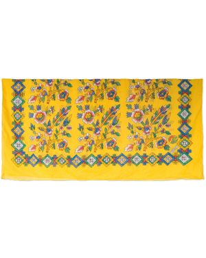 Springmoonatelier Floral Scarf - Yellow