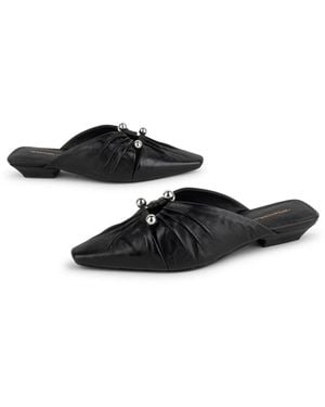 INTENTIONALLY ______ Noah Pierced Mule - Black