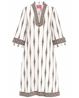 Just Darviny Darviny Kaftan Pulse - White