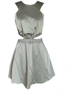 Mirimalist Xperimential 2 In1 Mini Dress - Green