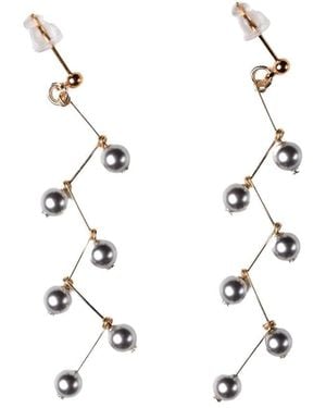 Heartfelt Layers Tree Branch Chandelier Earrings - White