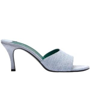 Florrie London Lucia 75Mm Denim Mule Vintage Jeans - Blue