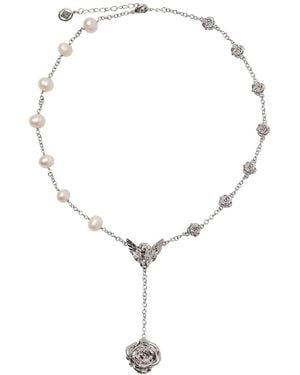 Ogé Jewelry Devotion Pearl Drop Necklace – Intentional Jewellery For Self-Love - Brown