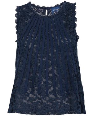 Tantra Spain Sl Sleeveless Lace Top - Blue