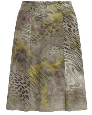 Conquista A-Line Skirt - Green