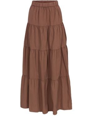 The Etta Collection Champfleuri Maxi Skirt - Brown