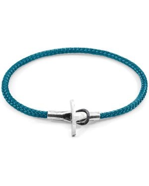 Anchor and Crew Ocean Cambridge & Rope Bracelet - Blue
