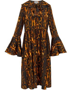 Klements Morhav Silk Dress - Brown