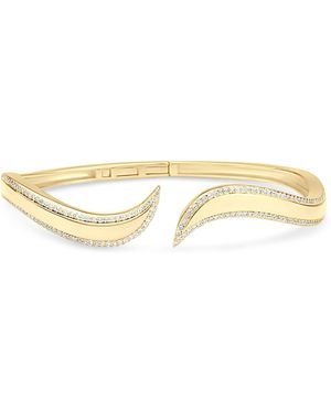 SHYMI Pave Outline Curl Cuff - Metallic