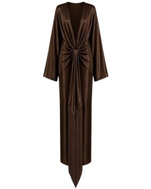 OSCARMORRIS Astre Dress - Brown