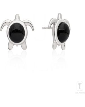 The Jewelz Twilight Turtles' Stud Earrings - Black